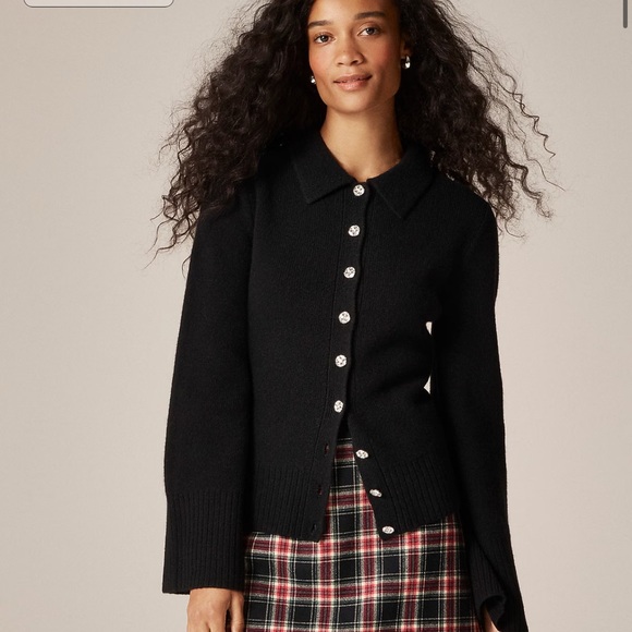 J. Crew Sweaters - J.Crew Milano-stitch cinched-waist cardigan with embellished buttons
